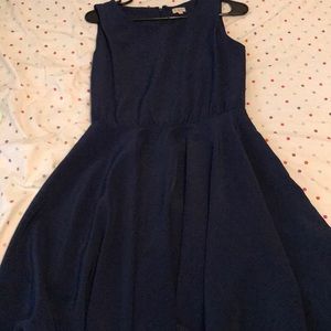 Cremieux midi dress navy blue